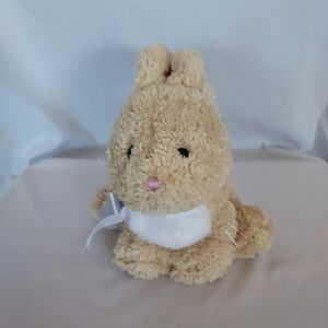Brown Bunny With Ribbon Plush Toy
